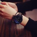 【德國包豪斯風格】【藍光大錶盤】德國包豪斯風格藍光大錶盤個性簡約男女手錶可做情侶款