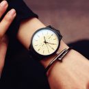 【德國包豪斯風格】【藍光大錶盤】德國包豪斯風格藍光大錶盤個性簡約男女手錶可做情侶款
