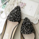 法式時尚水鑽包頭半拖鞋漆皮羅馬涼鞋平底涼拖軟底豆豆鞋穆勒鞋