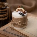 【英式鄉村香氛蠟燭】【搭配植物乾花】【無煙大豆蠟】鈴兒森林純手工製搭配永生植物乾花大豆蠟香氛蠟燭