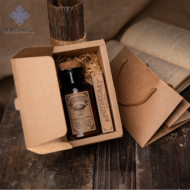 【藥劑棕瓶香氛蠟燭】【植物混合蠟】【琥珀烏木】輕奢復古藥劑棕瓶植物混合蠟香氛蠟燭禮盒 【藥劑棕瓶香氛蠟燭】【植物混合蠟】【琥珀烏木】輕奢復古藥劑棕瓶植物混合蠟香氛蠟燭禮盒