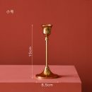 【歐式鐵藝燭臺】【電鍍黃銅色】歐式古典宮廷輕奢鐵藝電鍍黃銅高低燭臺