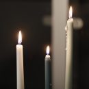 【四入組】【英式長桿香氛蠟燭】【莫蘭迪色】【多種香型】輕奢英式莫蘭迪色浪漫長桿玫瑰香草藍風鈴香氛蠟燭