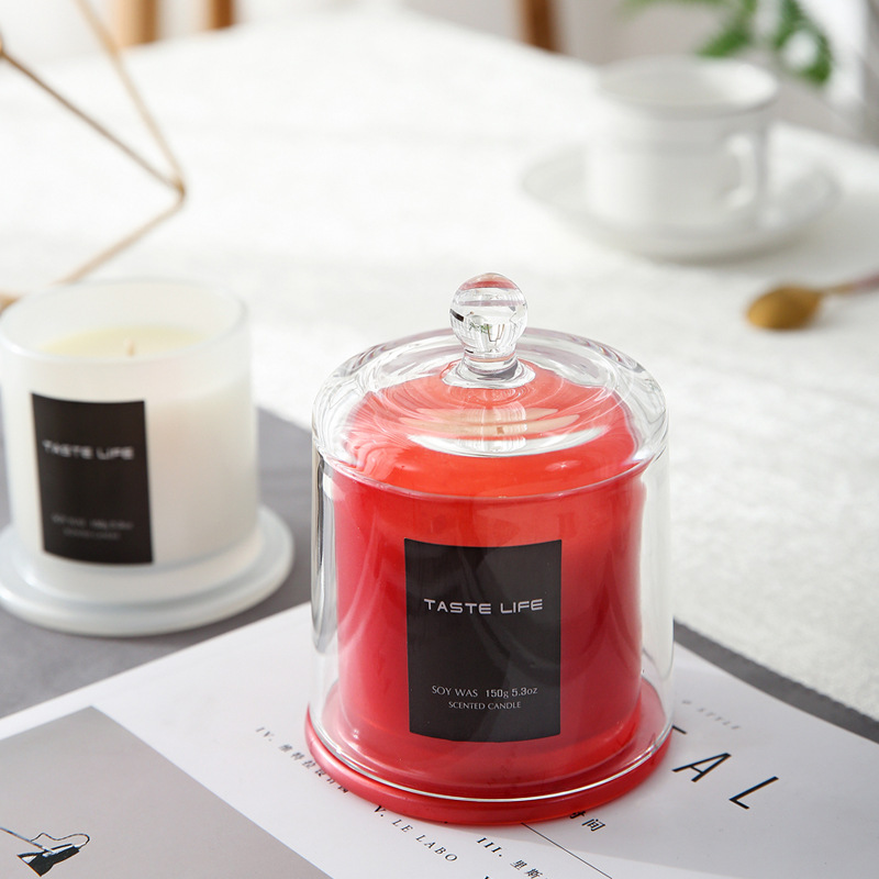 【金鐘罩玻璃杯香氛蠟燭】【健康無煙大豆蠟】【35小時燃燒】Taste Life金鐘罩玻璃杯裝多香調大豆蠟香氛蠟燭
