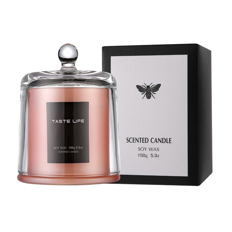【金鐘罩玻璃杯香氛蠟燭】【健康無煙大豆蠟】【35小時燃燒】Taste Life金鐘罩玻璃杯裝多香調大豆蠟香氛蠟燭
