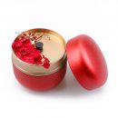 【古風紅罐香氛蠟燭】【高端植物大豆蠟】純手工製古風鐵罐大豆蠟融入永生花瓣香氛蠟燭