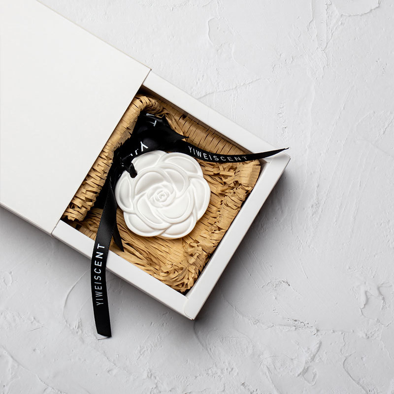 【山茶花香氛石膏擴香石】【贈送天然植物精油】純手工製法式復古山茶花石膏擴香車掛衣櫃香氛擴香石