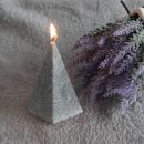 【五角稜錐冰花蠟香氛蠟燭】【百里香鼠尾草】【專業調香】北歐風五角稜錐冰花蠟香氛蠟燭