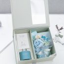 【永生玫瑰擴香瓶禮盒】設計師款日式保鮮香皂花禮盒聖誕禮物情人節禮品玫瑰香氛擴香瓶禮盒