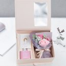 【永生玫瑰擴香瓶禮盒】設計師款日式保鮮香皂花禮盒聖誕禮物情人節禮品玫瑰香氛擴香瓶禮盒