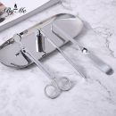 【歐式不鏽鋼滅燭四件組】歐式鐵藝不鏽鋼蠟燭剪蠟燭鉤滅燭器托盤滅燭工具四件組