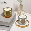 【法式奢金杯裝香氛蠟燭】【厚壁電鍍】【高端無煙大豆蠟】【50小時】法式奢金木蘭檸檬柑橘百香果香氛蠟燭