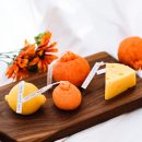 【二入】【可愛醜橘香氛蠟燭】【大豆脂蠟】純手工製韓國可愛水果植物精油小蒼蘭香氛蠟燭