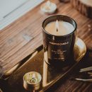 【純植物大豆蠟香氛蠟燭禮盒】【專業調香】【復古黑玻璃杯】高檔健康治愈植物大豆蠟復古黑杯香氛蠟燭禮盒