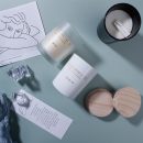 【歐式燙金杯裝香氛蠟燭禮盒組】【高端無煙大豆蠟】歐式宮廷燙金杯裝大豆蠟香草奶油藍風鈴大豆蠟香氛蠟燭