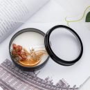 【永生花香氛蠟燭】【植物大豆蠟】純手工製黑鐵罐窗植物精油永生花鳳梨菊繡球橘片罐裝香氛蠟燭