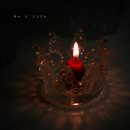 純手工燒製歐式皇冠造型水晶玻璃小蠟燭臺