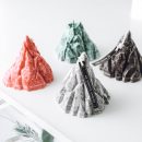 【火山造型無煙香氛蠟燭】【大理石擺檯】高檔安神舒心植物精油香氛蠟燭帶大理石擺檯