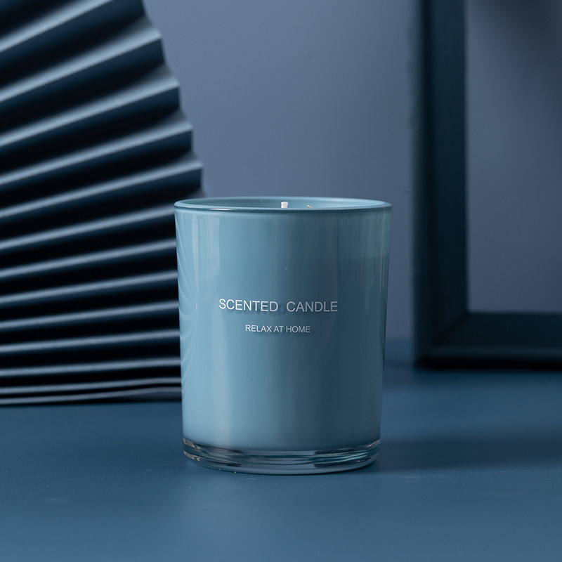 【莫蘭迪色杯裝香氛蠟燭】【高端無煙大豆蠟】【沐雨橙風】莫蘭迪色天然無煙大豆蠟助眠安神香氛蠟燭