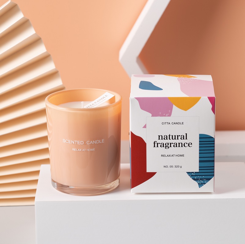 【莫蘭迪色杯裝香氛蠟燭】【高端無煙大豆蠟】【沐雨橙風】莫蘭迪色天然無煙大豆蠟助眠安神香氛蠟燭