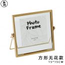 【高透水晶玻璃相框】【烤漆金屬邊框】歐式文藝復古金屬邊框高透雙層玻璃相框