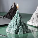 【火山造型無煙香氛蠟燭】【大理石擺檯】高檔安神舒心植物精油香氛蠟燭帶大理石擺檯