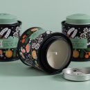 【二入】【英式馬口鐵罐香氛蠟燭】【高端無煙大豆蠟】英式田園插畫馬口鐵罐大豆蠟香氛蠟燭二入組