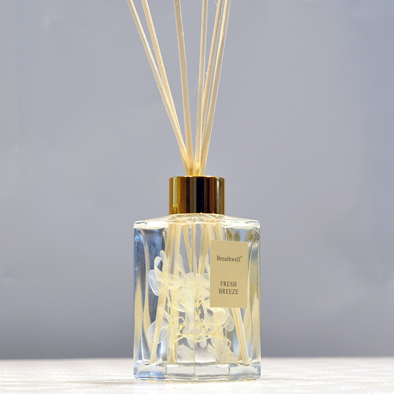 【125ml香氛擴香組】【內含永生花】【多香型】浪漫居家天然永生浮游花無火香氛藤條精油擴香瓶組