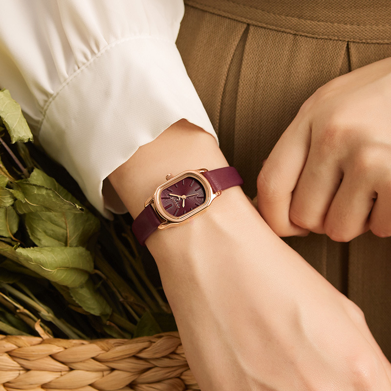 【輕奢復古酒桶女錶】【日本天馬度機芯】【小牛皮錶帶】正韓JULIUS超顯氣質輕奢日本機芯玫金殼皮帶女錶