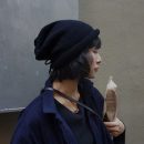 【針織毛線捲邊堆堆帽】【后抽繩設計】日系小眾女帽后抽繩可調毛線帽純色保暖護耳卷邊堆堆帽