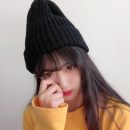 【韓系捲邊絨線帽】【顯高小錐頂】韓國純色百搭甜美針織毛線帽顯高小錐頂秋冬保暖女帽