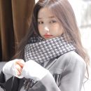 【小香風針織毛線圍巾】【軟糯羊絨手感】韓系小香風冬季復古小格紋加厚chic百搭編織風毛線披肩圍巾