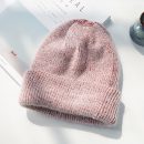 【雙層針織堆堆毛帽】【安哥拉兔毛】正韓版型甜美可愛舒適兔混紡毛線帽秋冬韓國百搭針織女帽