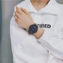 日系文藝個性幾何星空大錶盤皮帶男女手錶