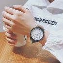 日系文藝個性幾何星空大錶盤皮帶男女手錶