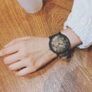 日系文藝個性幾何星空大錶盤皮帶男女手錶