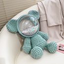 【DIY小熊透明太空包】【手工材料包】日韓賣爆心意DIY手工編織毛線糖果色小熊太空面罩斜背包材料包 【DIY小熊透明太空包】【手工材料包】日韓賣爆心意DIY手工編織毛線糖果色小熊太空面罩斜背包材料包