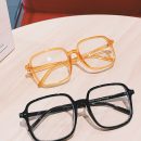 【素顏超神器】【大臉顯瘦】【氣質方形黑框】男女同款韓版氣質加大粗框顯臉小黑框眼鏡架男女素顏平光眼鏡