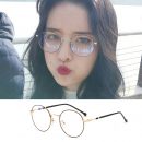 【復古金邊小圓框】【防藍光】韓國復古金邊防藍光眼鏡女護眼網紅街拍瘦臉無度數平光眼鏡