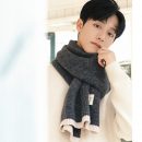 【韓系百搭純色圍巾】【手工毛線針織】韓國經典純色百搭毛線針織情侶圍巾男女圍巾