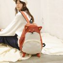 【燈芯絨森系可愛後背包】IG超火書包女親膚燈芯絨材質可愛森系女雙肩後背包