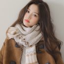 【超暖觸感馬海毛】【原宿森系針織圖案】日系原宿風森系女冬季復古加厚保暖百搭減齡情侶男女針織毛線圍脖