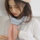 【韓系拼色小圍巾】【手工毛線針織】小圍巾女秋冬季護頸韓版可愛少女保暖針織百搭拼色裝飾短圍脖圍巾