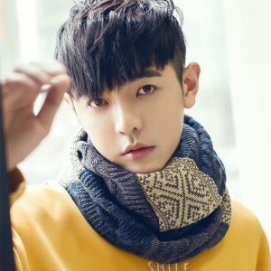 【針織毛線套頭圍脖】韓國拼色印花情侶圍巾圍脖冬季保暖針織毛線套頭脖套圍脖