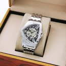 【全自動鏤空機械錶】【立體三角錶盤】未來感日本小眾立體三角錶盤全自動鏤空機械錶男錶