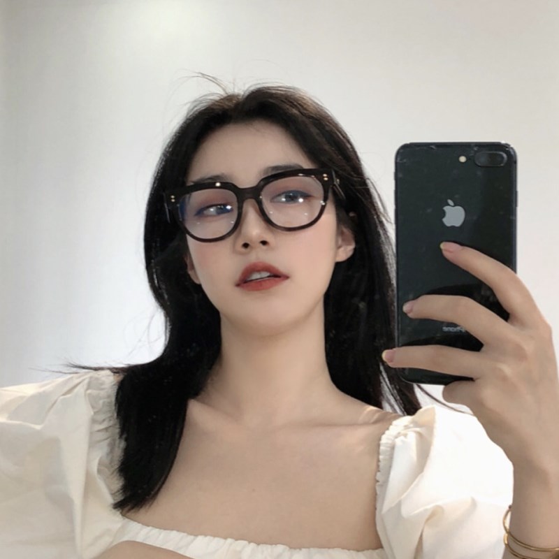 【素顏出街神器】【復古大黑框】【防藍光】港風大黑框眼鏡框大臉顯小防輻射藍光男女同款平光眼鏡