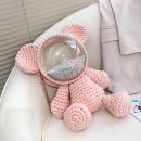 【DIY小熊透明太空包】【手工材料包】日韓賣爆心意DIY手工編織毛線糖果色小熊太空面罩斜背包材料包 【DIY小熊透明太空包】【手工材料包】日韓賣爆心意DIY手工編織毛線糖果色小熊太空面罩斜背包材料包