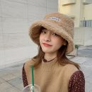 【羊羔毛絨漁夫帽】超柔羊羔毛絨漁夫帽秋冬季顯臉小韓版百搭水桶帽網紅保暖冬季保暖帽