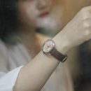 【復古隨性簡約刻度小圓盤】【小牛皮錶帶】正韓JULIUS氣質文藝簡約刻小圓盤皮帶日本機芯女錶