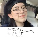 【復古金邊小圓框】【防藍光】韓國復古金邊防藍光眼鏡女護眼網紅街拍瘦臉無度數平光眼鏡
